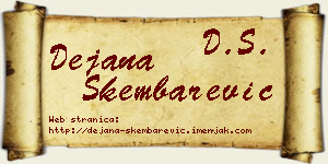 Dejana Škembarević vizit kartica